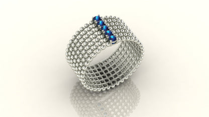 Gem Beaded Ring