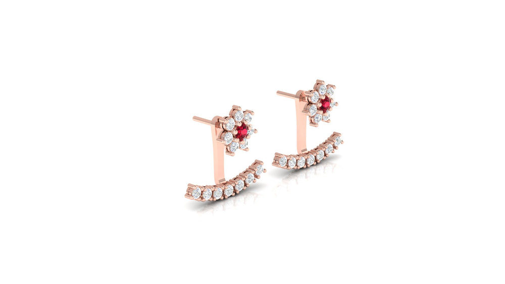 Luxe Bloom Climbers Earrings