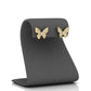 Shimmering Butterfly Stud Earrings