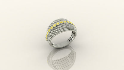 Sunlit Sparkle Weave Ring S194