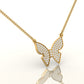 Radiant Butterfly Charm Necklace