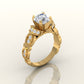 Ornate Floral Gold Ring