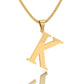 Lustrous Letter – K Necklace