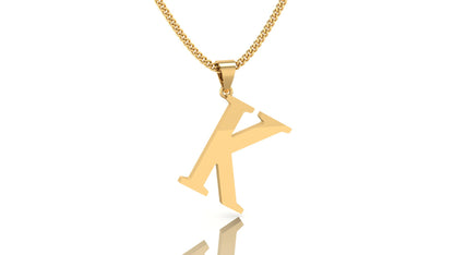 Lustrous Letter – K Necklace