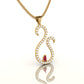 Ruby Teardrop Necklace