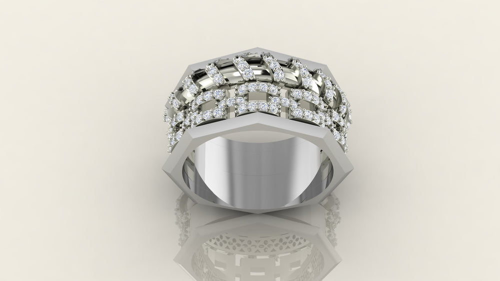 Elegant Diamond-Studded Ring