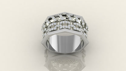 Elegant Diamond-Studded Ring