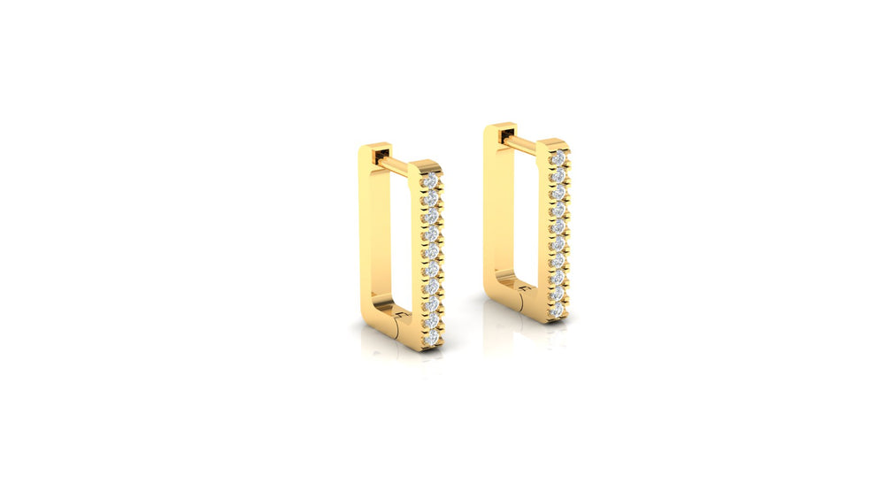 Chic Rectangular Drops Earrings