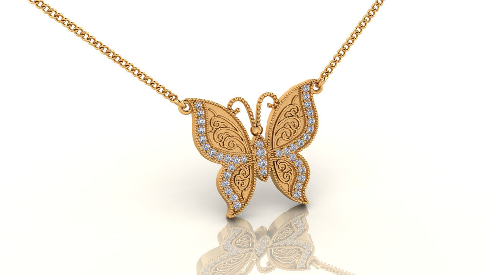 magic butterfly pendent S437