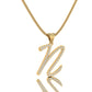 Golden Grace Initial Necklace