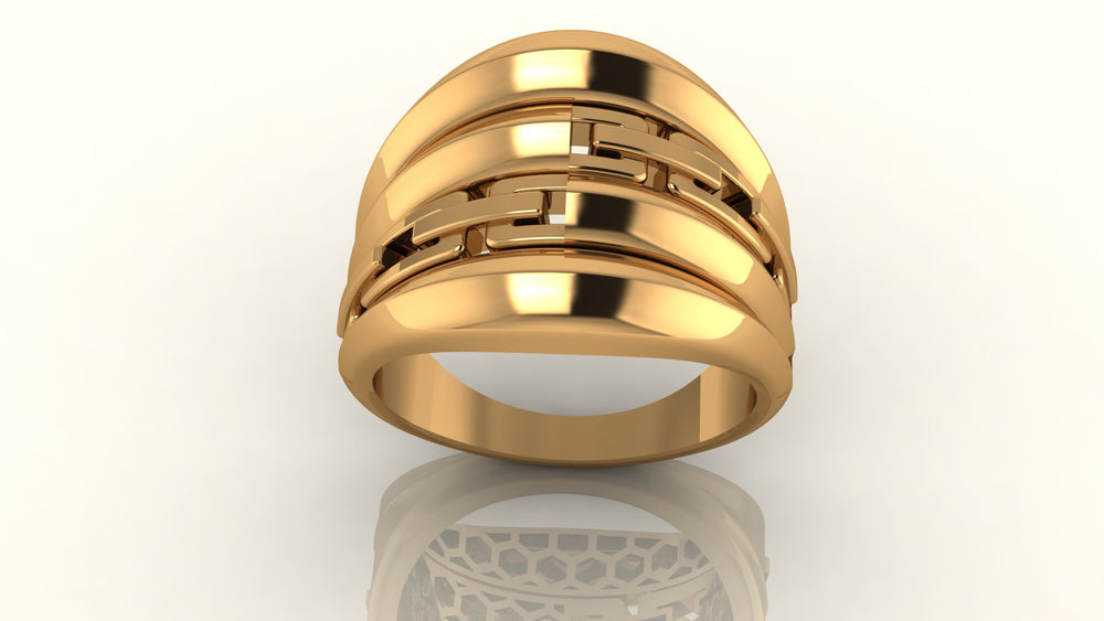 Sleek Architectural Ring