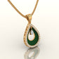 Teardrop Elegance Enamel Necklace