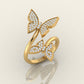 Radiant Butterfly Wrap Ring