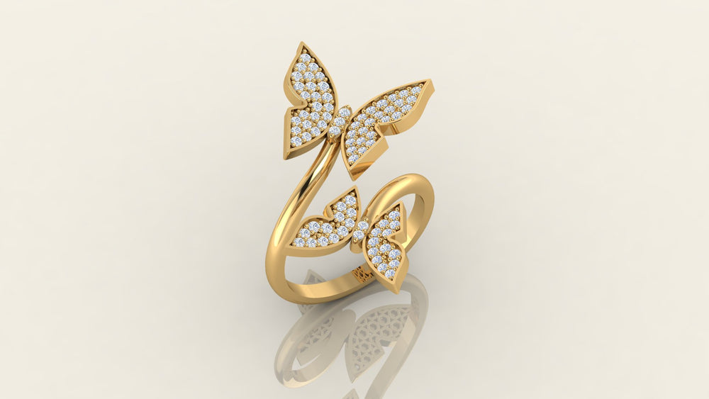 Radiant Butterfly Wrap Ring