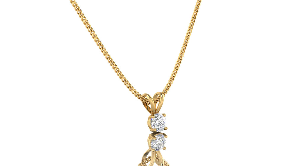 Aurora Diamond Drop Necklace