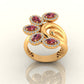 Blossom Ruby Cluster Ring