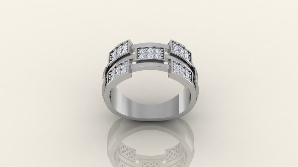 Elegant Diamond - Studded Ring S16