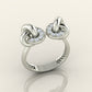 Interlocking Knot Ring