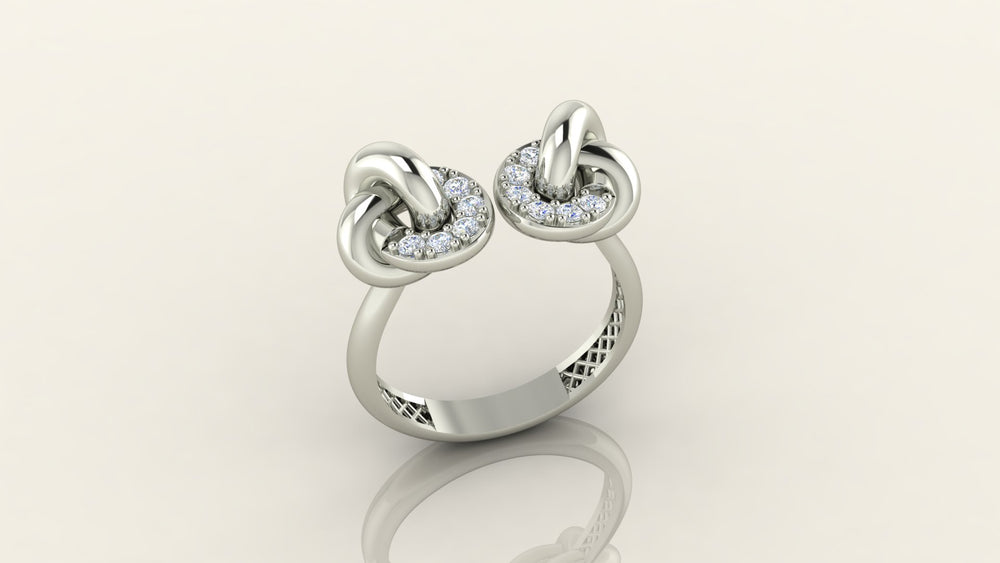 Interlocking Knot Ring