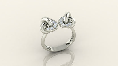Interlocking Knot Ring