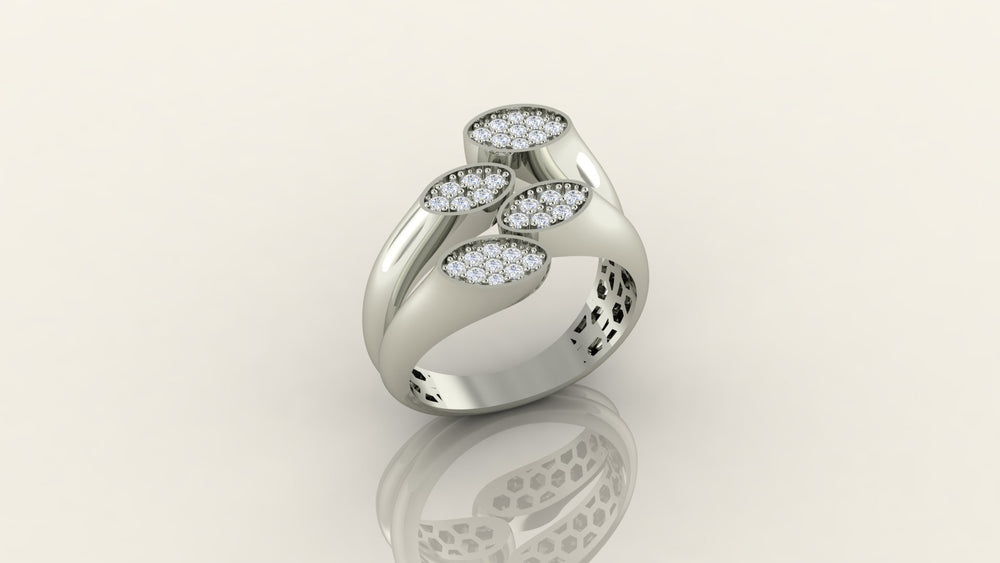 Quadruple Elegance Diamond Ring