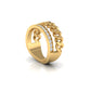 Brilliance Chain Curve Ring