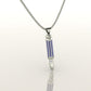 Elegant Sapphire Bullet Necklace