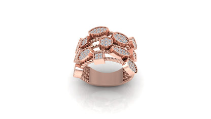 Elegant Multi - Band Ring