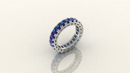 Emerald Eternity Wedding Band