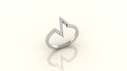 Zigzag Spark Ring