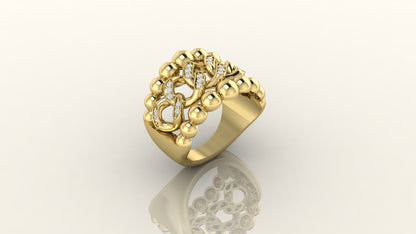 Ornate Bubble Ring