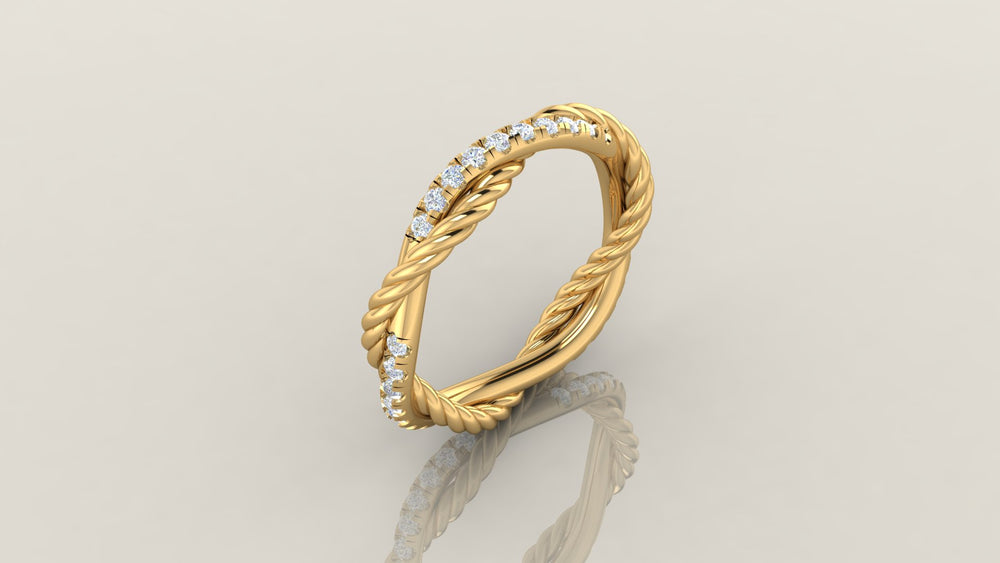 Braided Sparkle Ring S 178