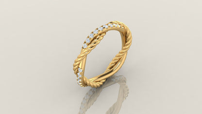 Braided Sparkle Ring S 178