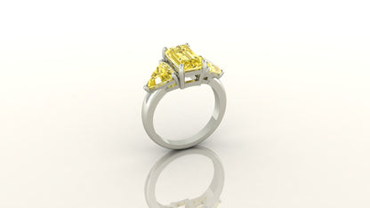 Triple Gem Radiance Ring
