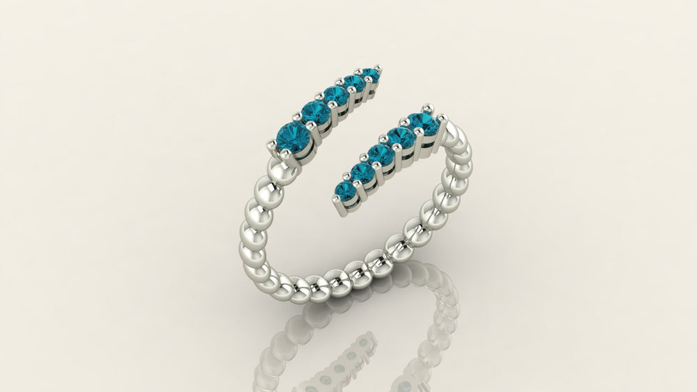 Topaz Open Band Ring