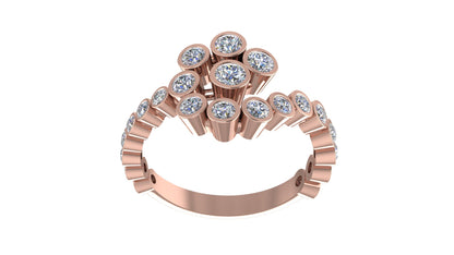 Clustered Gemstone Ring