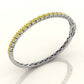 Elegant Diamond Bangle in 14K Yellow Gold