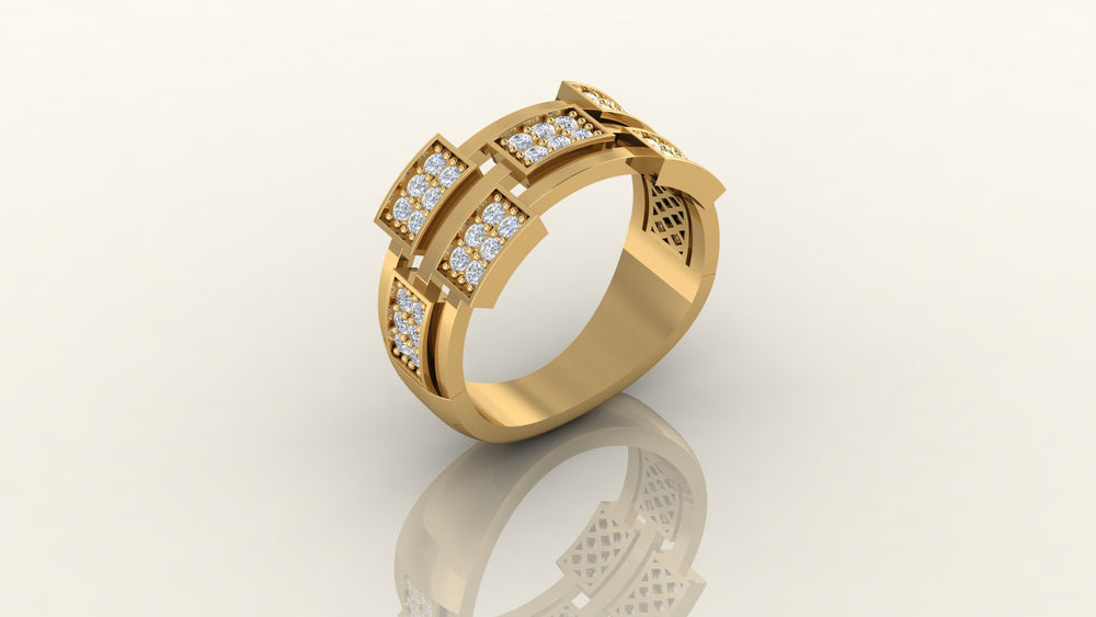 Elegant Diamond - Studded Ring S16