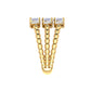 Radiant Rectangles 3 Rows Ring