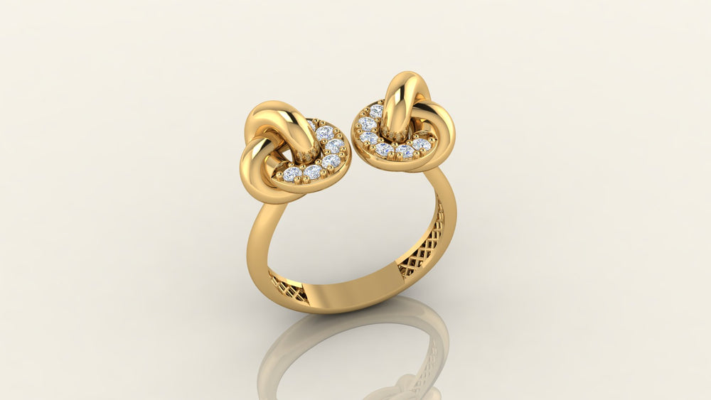 Interlocking Knot Ring