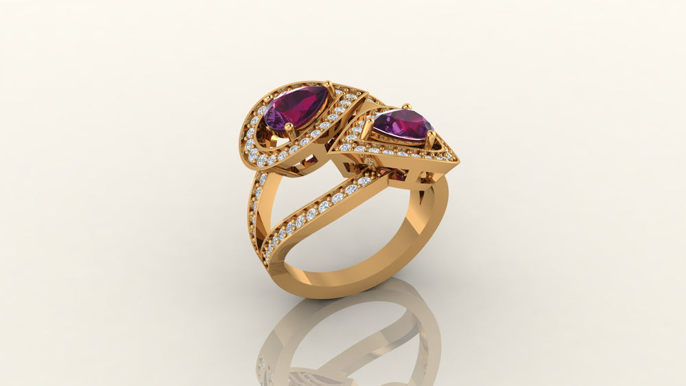 Double Stone Ring S250