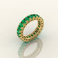 Emerald Eternity Wedding Band