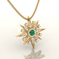 Shimmering Emerald Star Necklace
