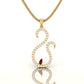 Ruby Teardrop Necklace