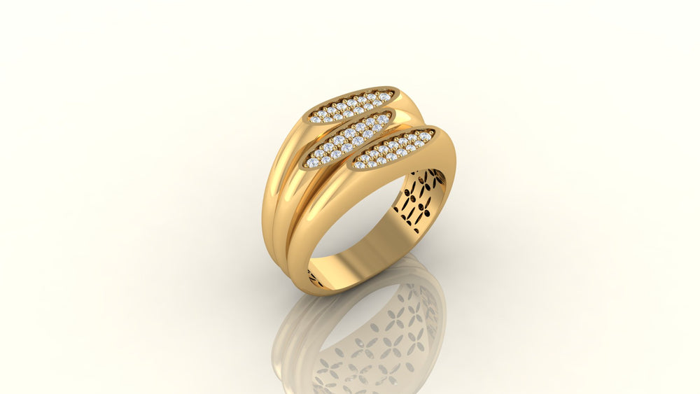 Luminous Triple Pathway Ring
