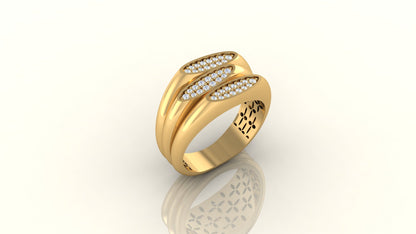 Luminous Triple Pathway Ring