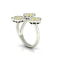 Trio Floral Cluster Ring