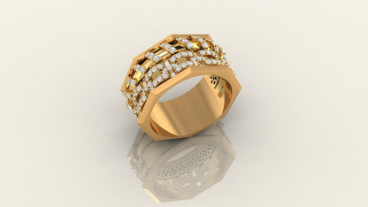 Elegant Diamond-Studded Ring