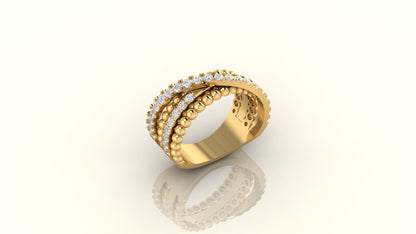 Celeste Crossover Ring