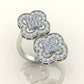 Double Flower Diamond Ring